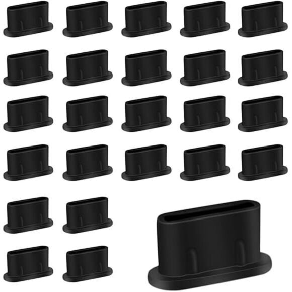 50 Pack Type C Anti Dust Plugs USB C Dust Cover Silicone USB C Dust Plug Type-C - Picture 8 of 8
